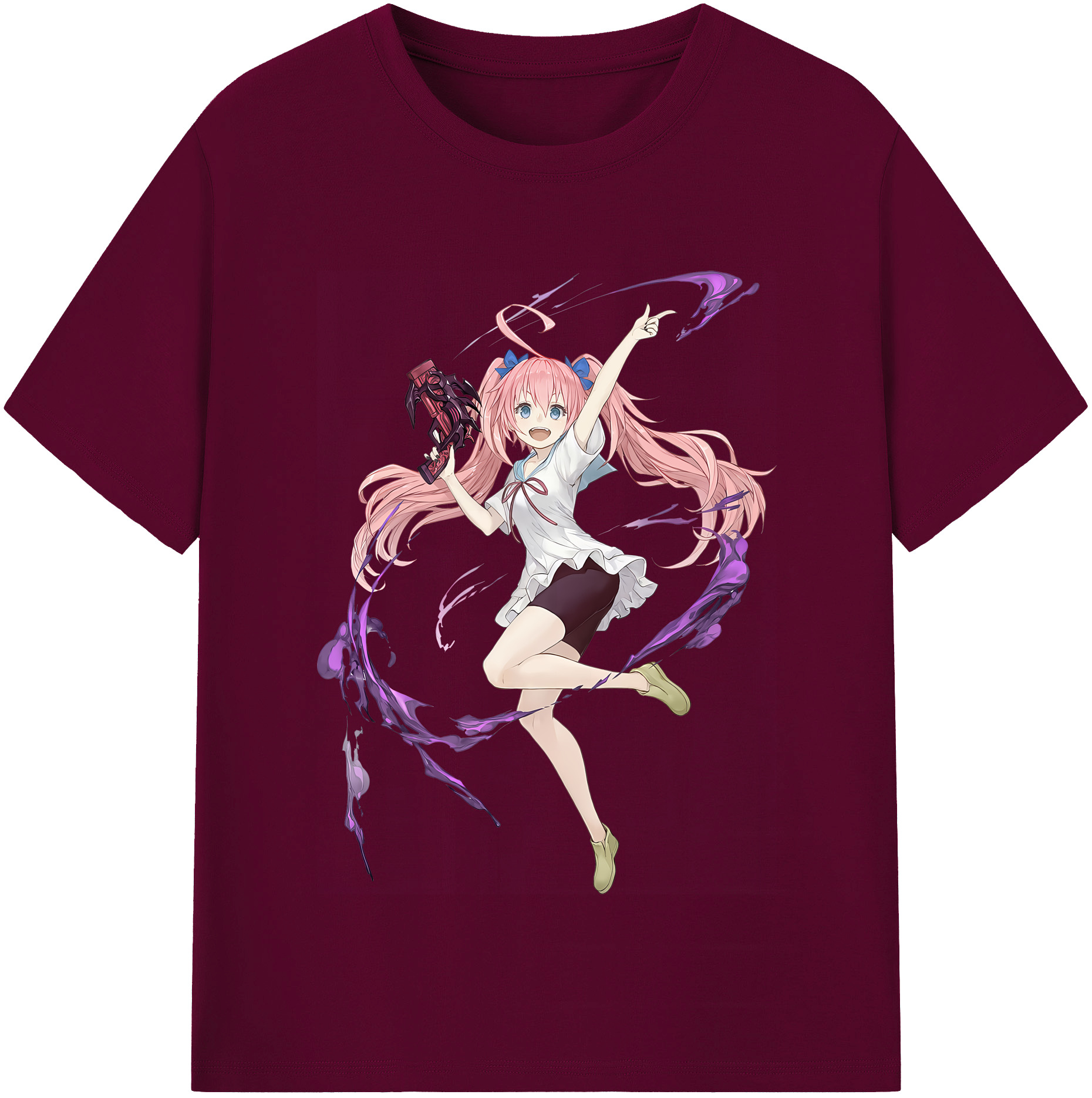 （画像用） 転スラ Regarding Reincarnated to Slime レディースカジュアルプリントTシャツ（綿100％）